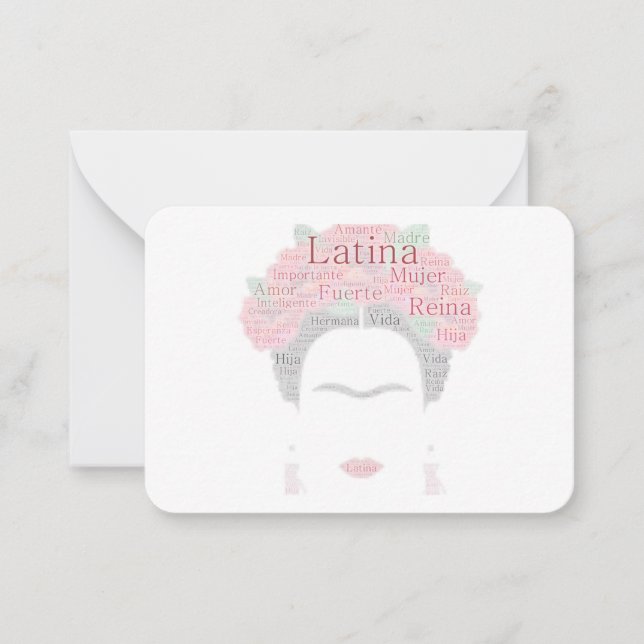 Bougie_Latina Note Frida Note Card Anteckningskort (Framsida)
