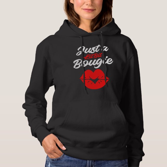 Bougie Lips  Humor Quotes Boujie Fancy Classy Pers T Shirt (Framsida)