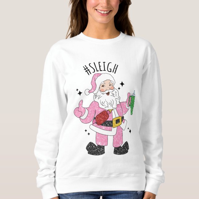 Bougie Santa Julafton T Shirt (Framsida)