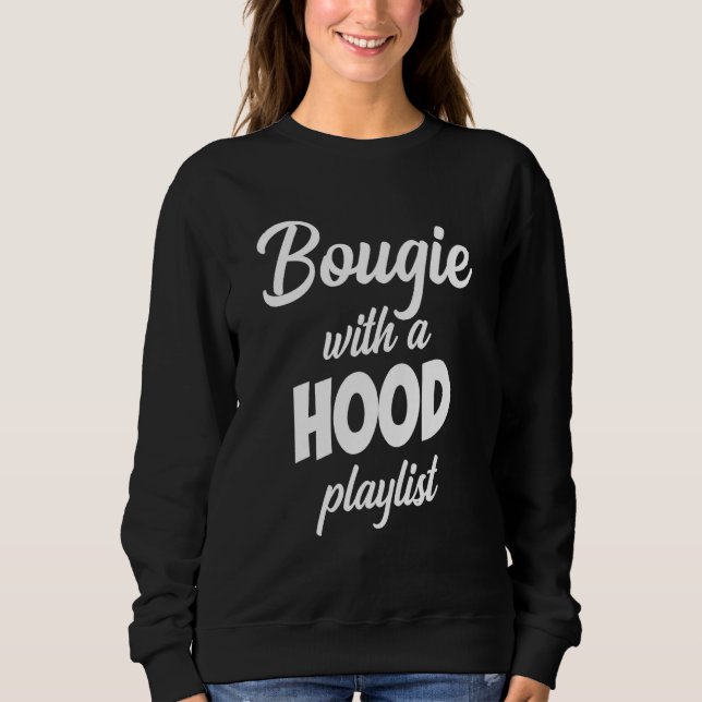 Bougie With A Hood Playlist Apparel T Shirt (Framsida)