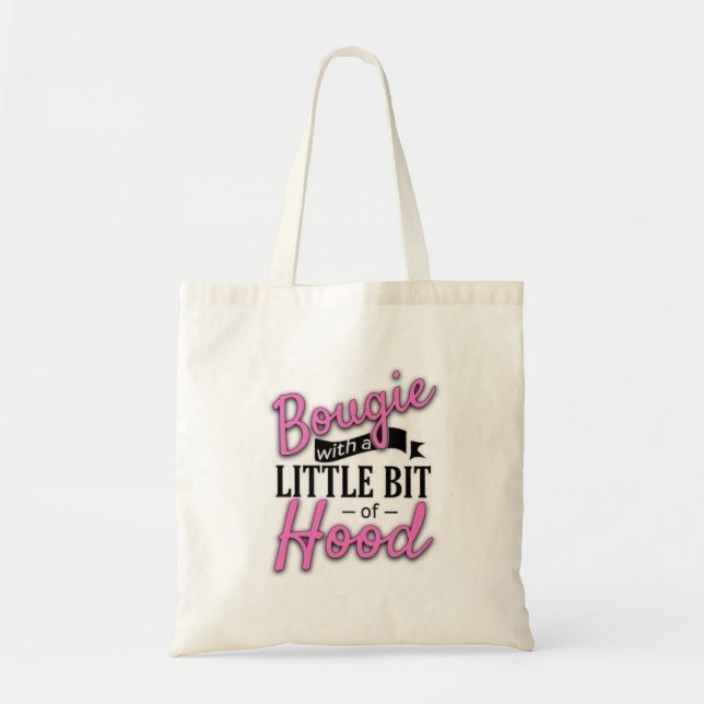 "Bougie with a Little Huva Tote Bag" Tygkasse (Framsidan)