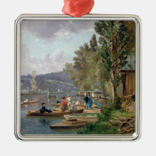 Bougival 1873 julgransprydnad metall