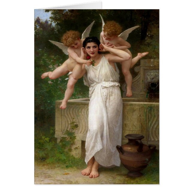 Bouguereau 1893 Youth Hälsningskort (Framsidan)