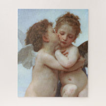Bouguereau Angel's First Kiss Valentine Puzzle