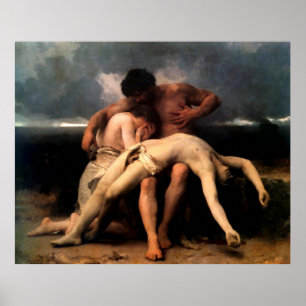 Bouguereau är den första befruktningen (Premier De Poster