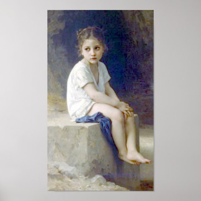 Bouguereau - Au Pied de la Falaise Poster (Framsidan)