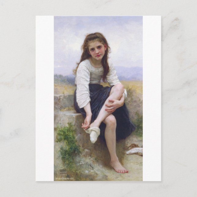 Bouguereau - Avant le Bain Vykort (Framsida)