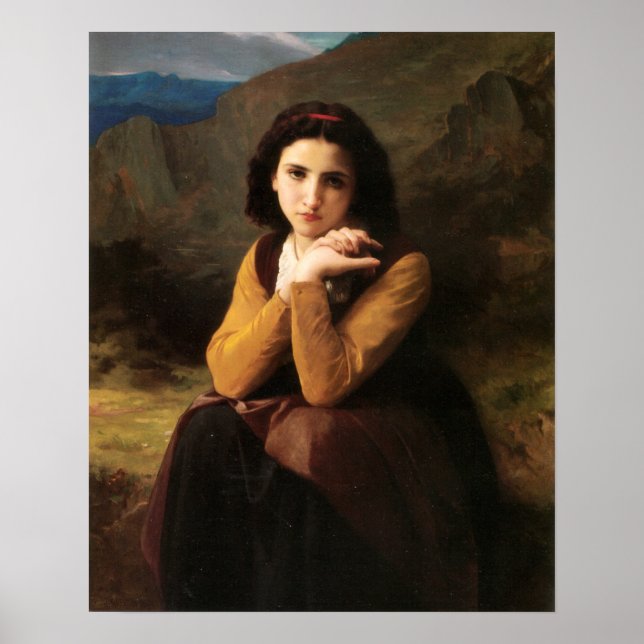 Bouguereau - Cute 1869 Poster (Framsidan)