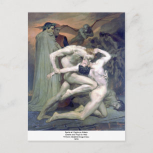Bouguereau - Dante et Virgile au Enfers Vykort
