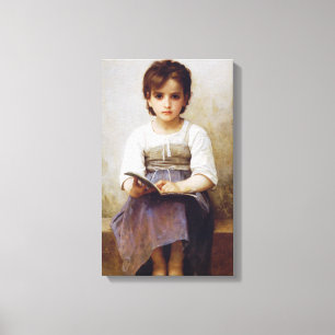 Bouguereau den hårda lektionen canvastryck