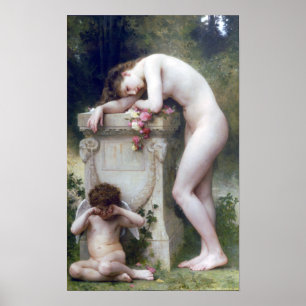 Bouguereau - Douleur d'Kärlek Poster