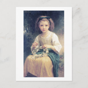 Bouguereau - Enfant Tressant une Couronne Vykort