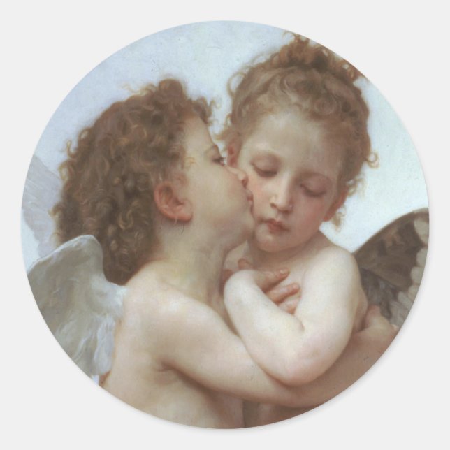 Bouguereau - Fackfärgning Runt Klistermärke (Framsida)