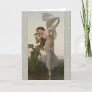 Bouguereau gryningL'Aurore CC0873 födelsedag Kort