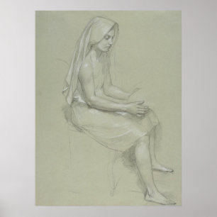 Bouguereau har genomfört en undersökning om Figur  Poster