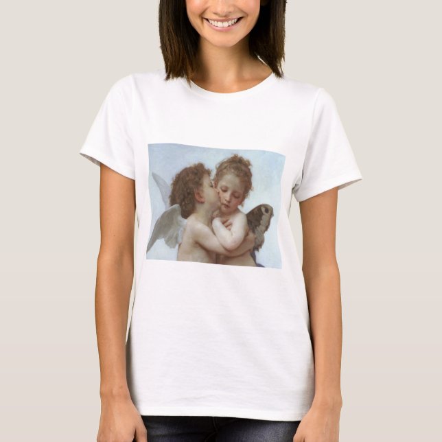 Bouguereau - härlig ängelmålning t-shirt (Framsida)