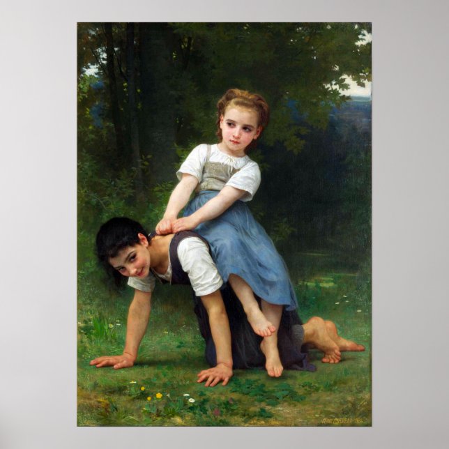 Bouguereau - Horseback Ride Poster (Framsidan)