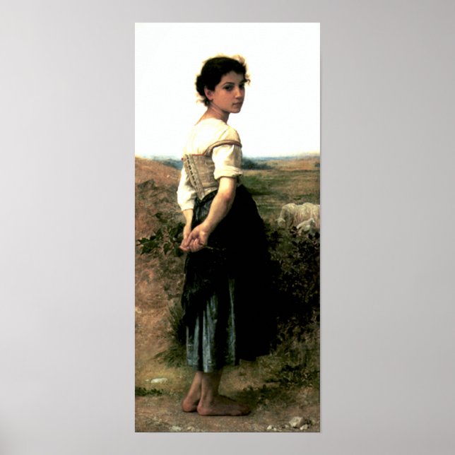 Bouguereau - La Jeune Bergere Poster (Framsidan)