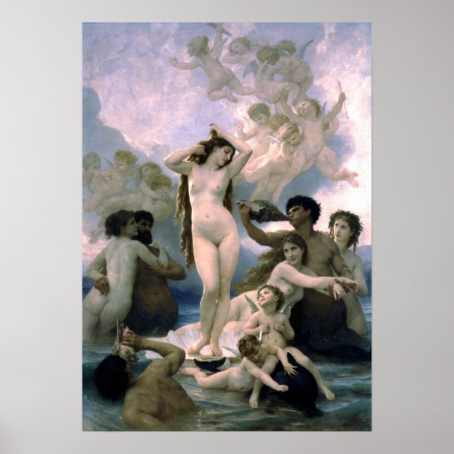 Bouguereau - La Naissance de Venus Poster (Framsidan)
