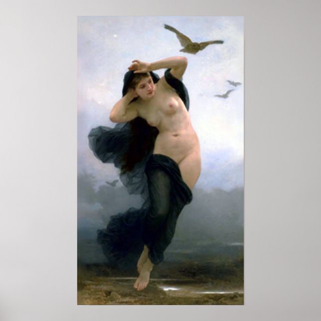 Bouguereau - La Nuit Poster (Framsidan)