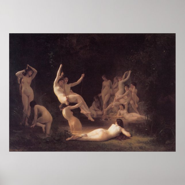 Bouguereau - La Nymphee Poster (Framsidan)