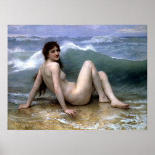 Bouguereau - La Vague Poster