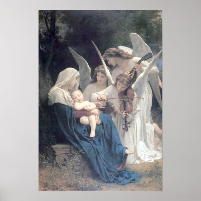 Bouguereau - La Vierge aux Anges Poster (Framsidan)