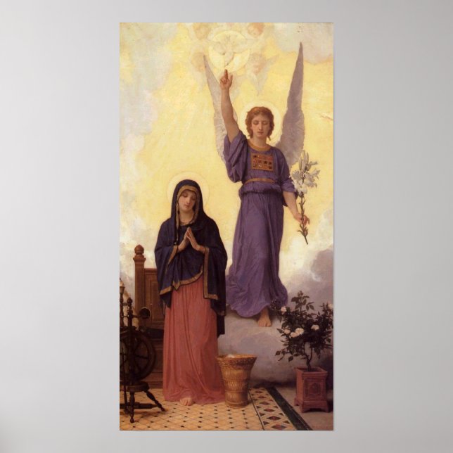 Bouguereau - L'Annonciation Poster (Framsidan)
