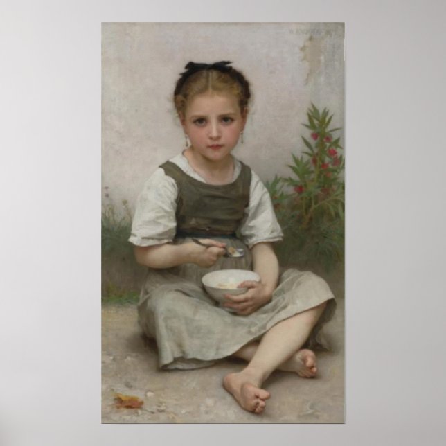 Bouguereau - Le Déjeuner du Matin Poster (Framsidan)