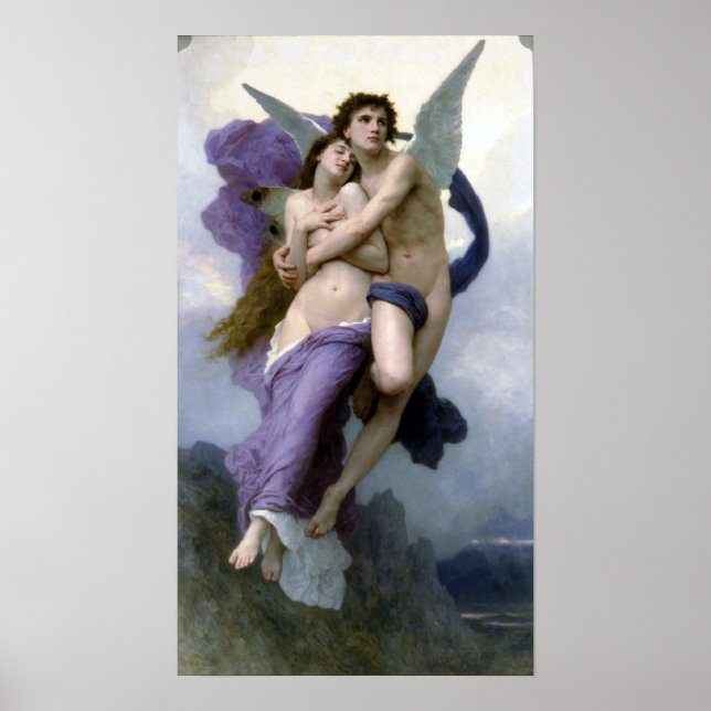 Bouguereau - Le Ravissement de Psyche Poster (Framsidan)