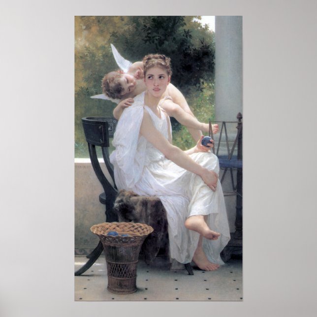Bouguereau - Le Travail Interrompu Poster (Framsidan)