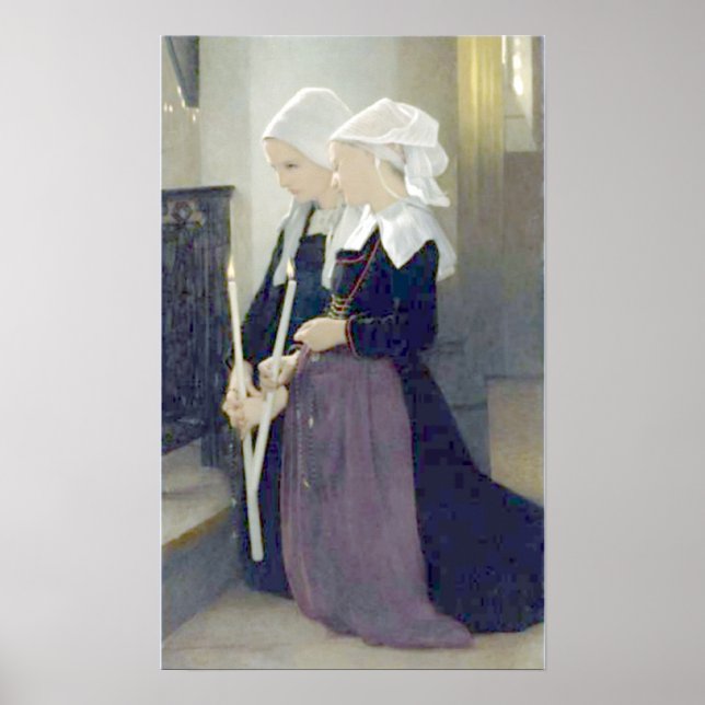 Bouguereau - Le Voeu à Sainte-Anne-d'Auray Poster (Framsidan)