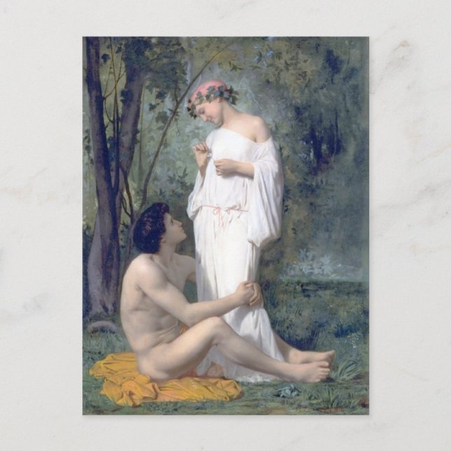 Bouguereau-L'Idylle Vykort (Framsida)