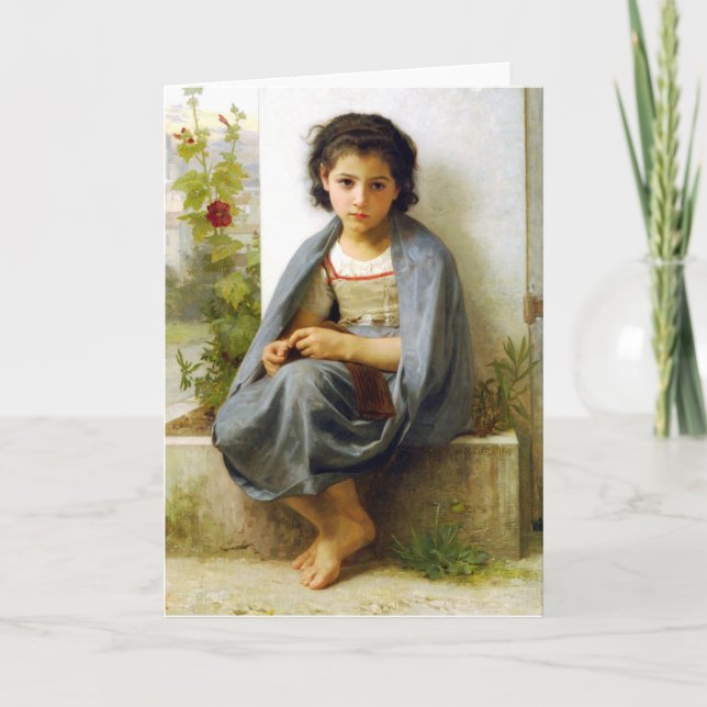 Bouguereau lite Knitterhälsningkortet Kort (Framsida)