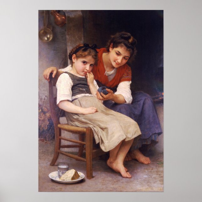 Bouguereau - Little Sulky 1888 Poster (Framsidan)