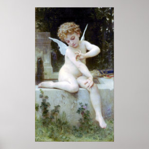 Bouguereau - L'Kärlek au Papillon Poster