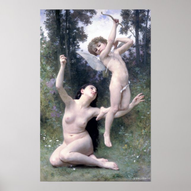 Bouguereau - L'Kärlek's Envole Poster (Framsidan)