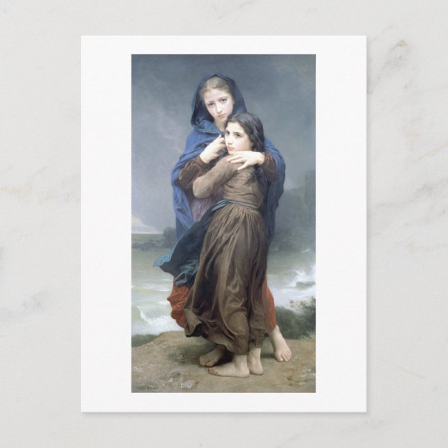 Bouguereau - L'Orage Vykort (Framsida)