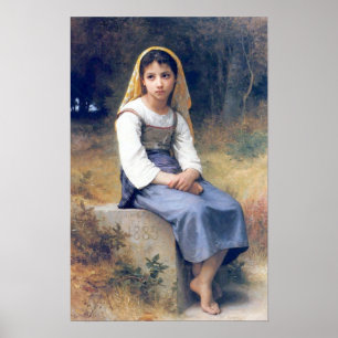 Bouguereau - meditation poster