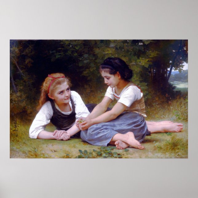 Bouguereau - Nöt Gatherers 1882 Poster (Framsidan)