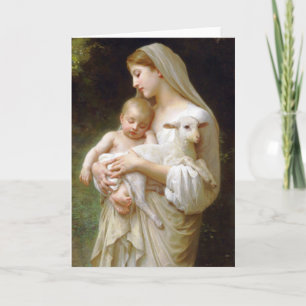 Bouguereau Oskuld-gratulationskort Kort