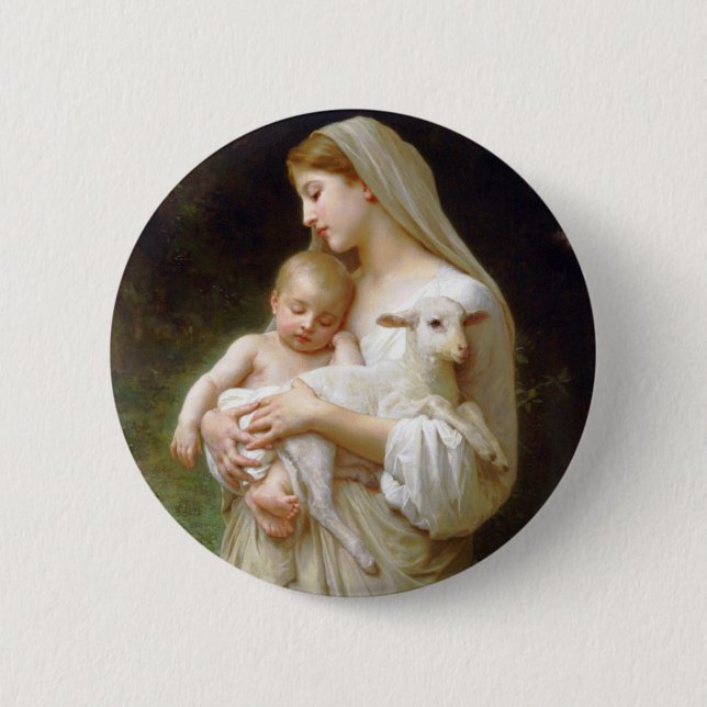 Bouguereau oskuld knäppas knapp (Framsida)