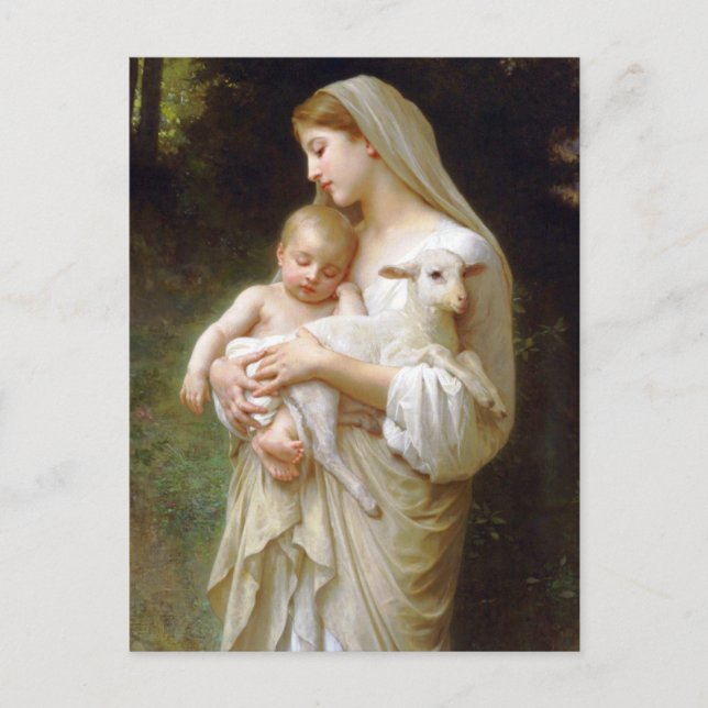 Bouguereau Oskuld vykort (Framsida)