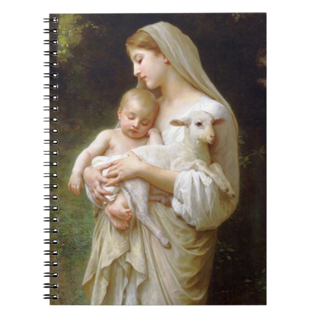 Bouguereau oskuldanteckningsbok anteckningsbok med spiral (Framsidan)