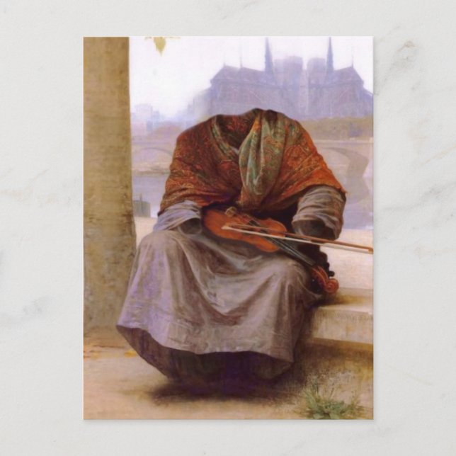 Bouguereau Osynlig Bohemien Vykort (Framsida)