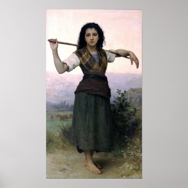 Bouguereau - Pastourelle Poster (Framsidan)