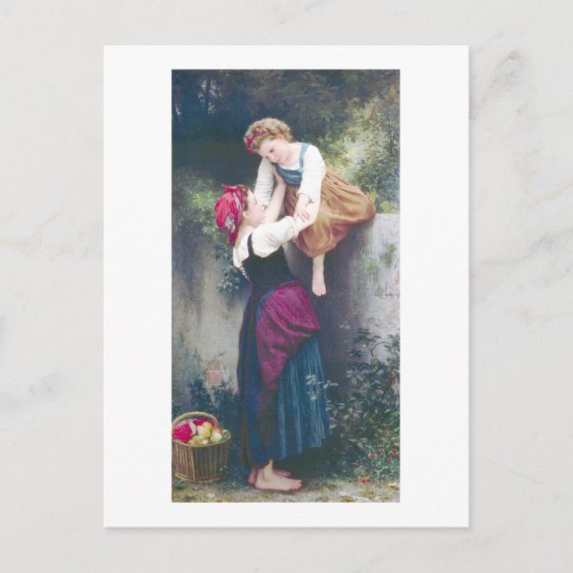 Bouguereau - Petites Maraudeuses Vykort (Framsida)