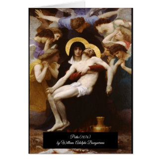 Bouguereau Pietà Hälsningskort