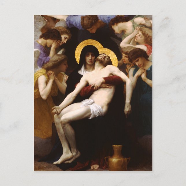 Bouguereau Pieta-vykort Vykort (Framsida)