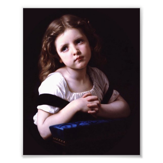 Bouguereau Prayer Fototryck (Framsidan)